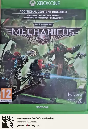 Warhammer 40,000: Mechanicus Xbox One, PAL box front