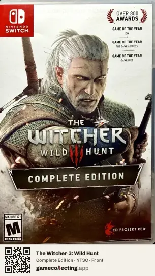 The Witcher 3: Wild Hunt Nintendo Switch, NTSC box front