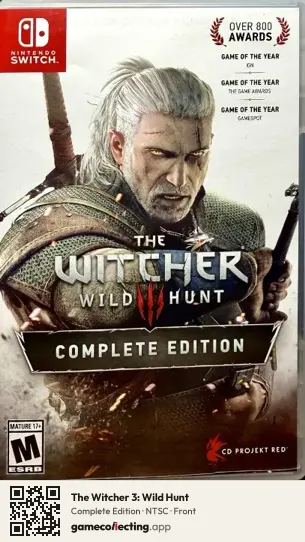 The Witcher 3: Wild Hunt Nintendo Switch, NTSC box front
