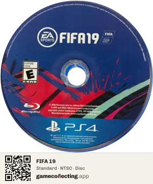 FIFA 19 PlayStation 4, NTSC disc