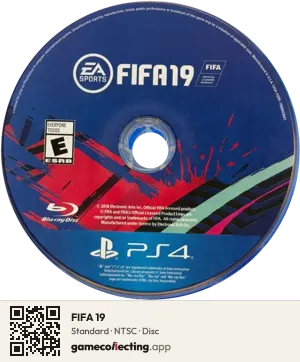 FIFA 19 PlayStation 4, NTSC disc