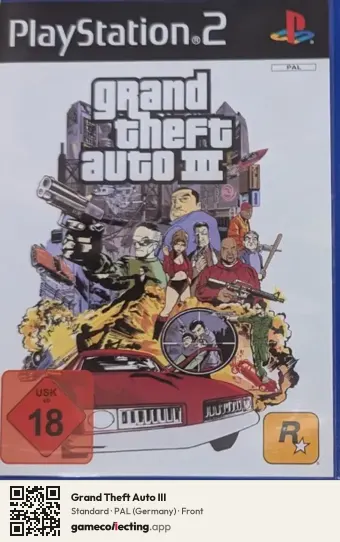 Grand Theft Auto III PlayStation 2, Germany box front