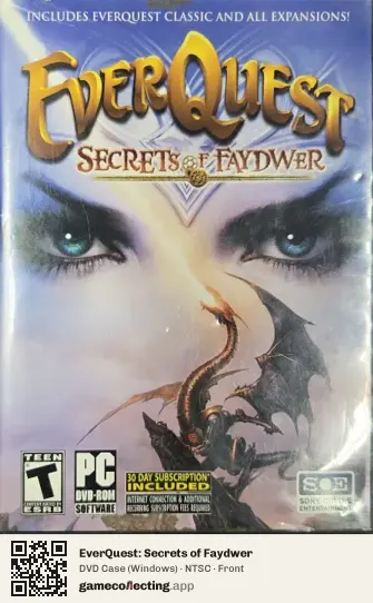 EverQuest: Secrets of Faydwer Computer, NTSC box front