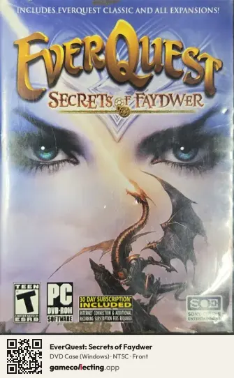 EverQuest: Secrets of Faydwer Computer, NTSC box front