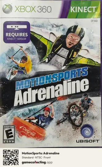 MotionSports: Adrenaline Xbox 360, NTSC box front