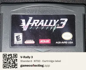 V-Rally 3 Game Boy Advance, NTSC cartridge label