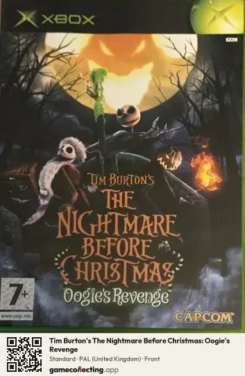 Tim Burton's The Nightmare Before Christmas: Oogie's Revenge Xbox, United Kingdom box front