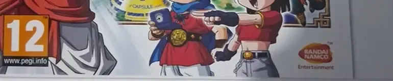 Dragon Ball Fusions, the PEGI square on its front