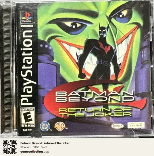 Batman Beyond: Return of the Joker PlayStation, NTSC box front