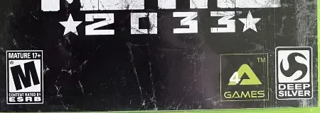 Metro 2033, the ESRB box on its front