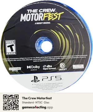 The Crew Motorfest PlayStation 5, NTSC disc