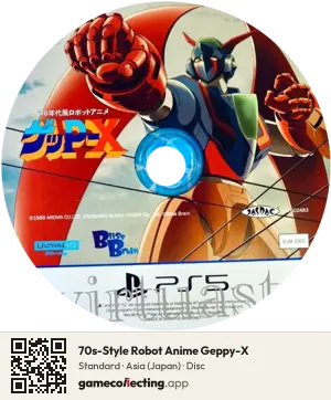 70s-Style Robot Anime Geppy-X PlayStation 5, Asia disc
