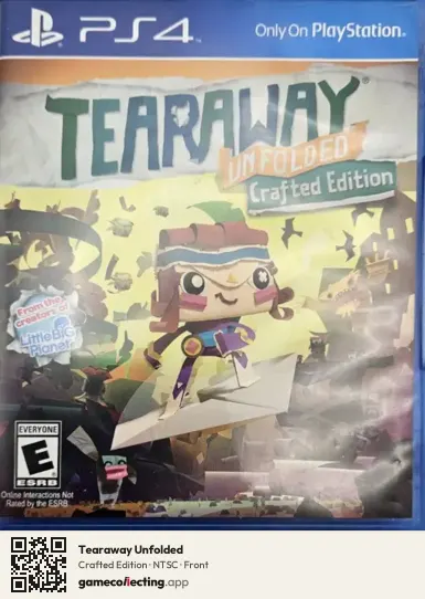 Tearaway Unfolded PlayStation 4, NTSC box front