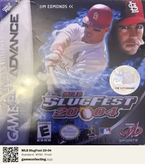 MLB SlugFest 20-04 Game Boy Advance, NTSC box front