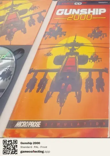 Gunship 2000 Amiga CD32, PAL box front