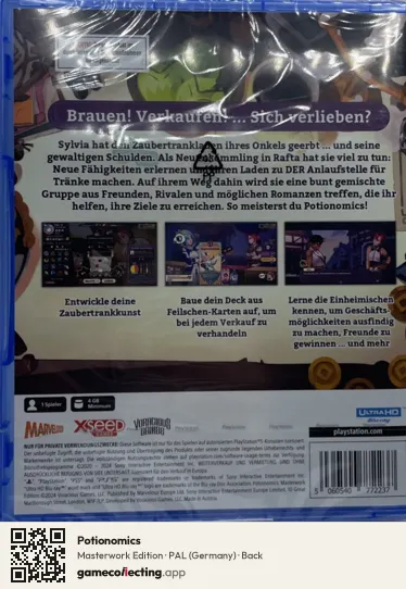 Potionomics PlayStation 5, Germany box back