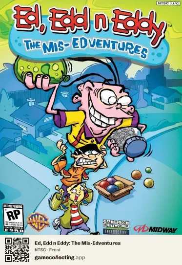 Ed, Edd n Eddy: The Mis-Edventures PlayStation 2, NTSC box front