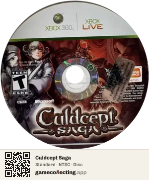 Culdcept Saga Xbox 360, NTSC disc