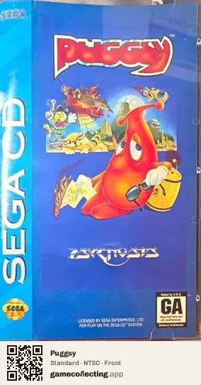 Puggsy Sega Mega-CD / Sega CD, NTSC box front