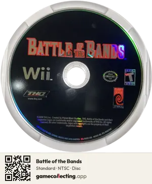 Battle of the Bands Nintendo Wii, NTSC disc