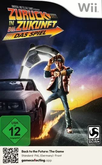 Back to the Future: The Game Nintendo Wii, Germany box front