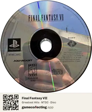 Final Fantasy VII PlayStation, NTSC disc