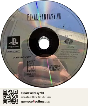 Final Fantasy VII PlayStation, NTSC disc