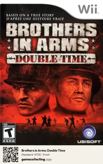 Brothers in Arms: Double Time Nintendo Wii, NTSC box front