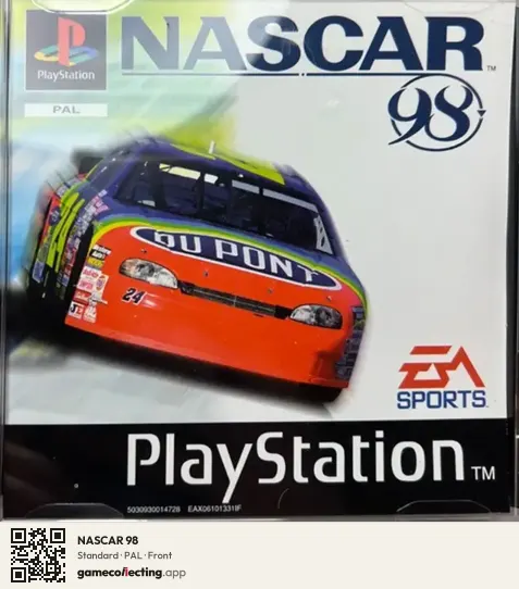 NASCAR 98 PlayStation, PAL box front