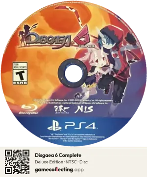 Disgaea 6 Complete PlayStation 4, NTSC disc