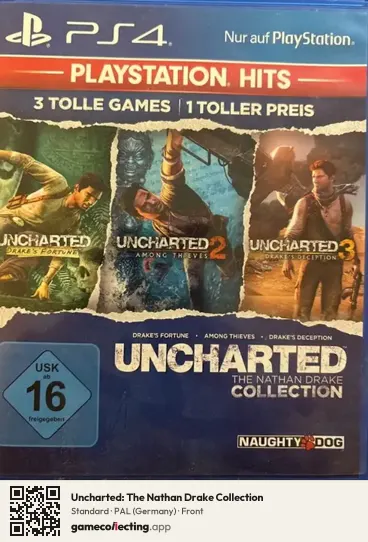 Uncharted: The Nathan Drake Collection PlayStation 4, Germany box front