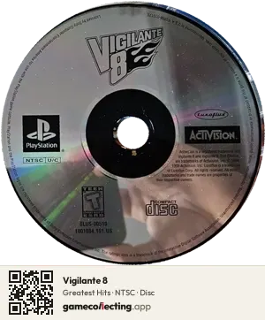 Vigilante 8 PlayStation, NTSC disc