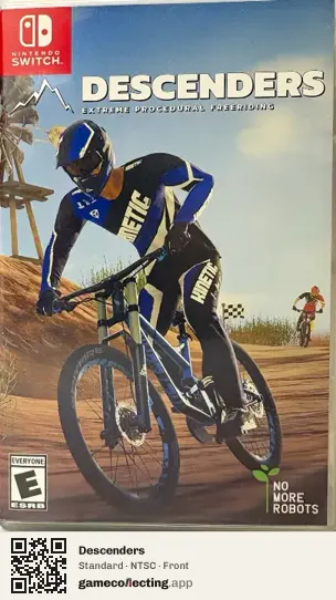 Descenders Nintendo Switch, NTSC box front