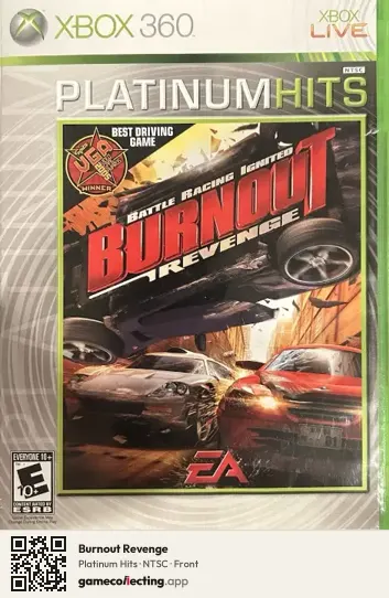 Burnout Revenge Xbox 360, NTSC box front