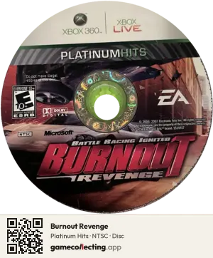Burnout Revenge Xbox 360, NTSC disc