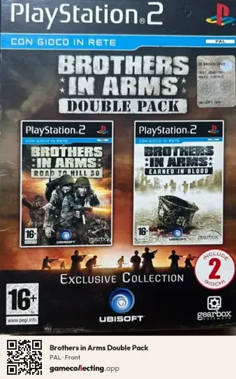 Brothers in Arms Double Pack PlayStation 2, PAL box front