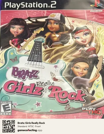 Bratz: Girlz Really Rock PlayStation 2, NTSC box front
