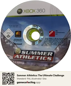 Summer Athletics: The Ultimate Challenge Xbox 360, PAL disc