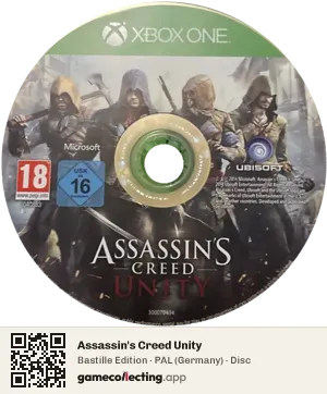 Assassin's Creed Unity Xbox One, PAL disc