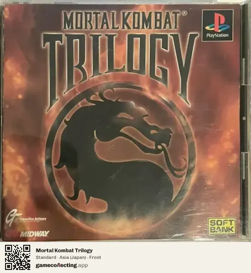 Mortal Kombat Trilogy PlayStation, Asia box front