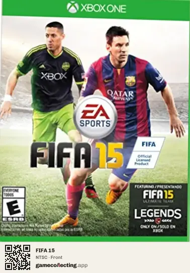 FIFA 15 Xbox One, NTSC box front