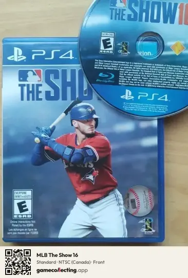 MLB The Show 16 PlayStation 4, Canada box front