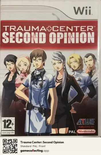 Trauma Center: Second Opinion Nintendo Wii, PAL box front