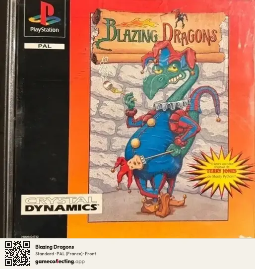 Blazing Dragons PlayStation, France box front