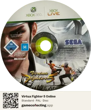 Virtua Fighter 5 Online Xbox 360, PAL disc
