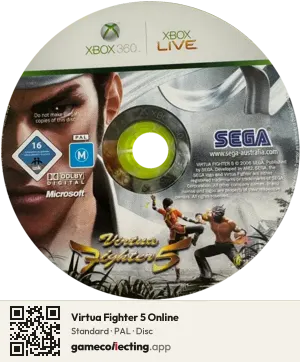 Virtua Fighter 5 Online Xbox 360, PAL disc