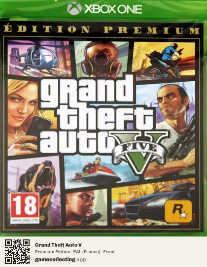 Grand Theft Auto V Xbox One, France box front