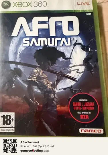 Afro Samurai Xbox 360, Spain box front
