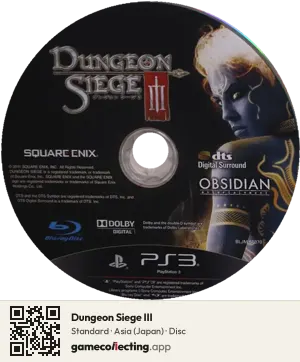 Dungeon Siege III PlayStation 3, Asia disc