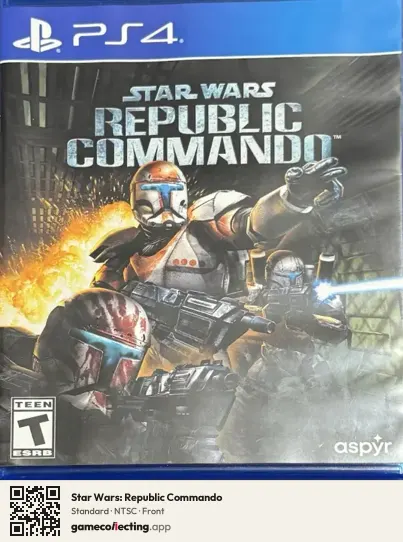 Star Wars: Republic Commando PlayStation 4, NTSC box front